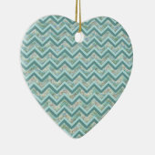 Mutter von Pearl Aquamarin ZigZag Keramikornament (Rechts)