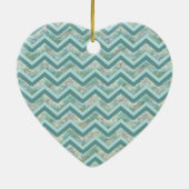 Mutter von Pearl Aquamarin ZigZag Keramikornament (Hinten)