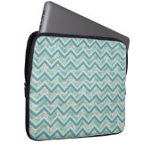 Mutter von Pearl Aquamarin ZigZag Laptopschutzhülle (Vorne Rechts)