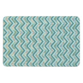 Mutter von Pearl Aquamarin ZigZag Magnet (Horizontal)