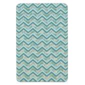 Mutter von Pearl Aquamarin ZigZag Magnet (Vertikal)