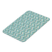 Mutter von Pearl Aquamarin ZigZag Magnet (Linke Seite)