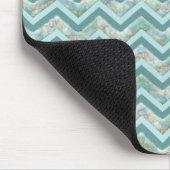 Mutter von Pearl Aquamarin ZigZag Mousepad (Ecke)
