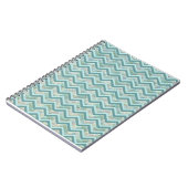 Mutter von Pearl Aquamarin ZigZag Notizblock (Linke Seite)