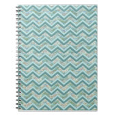 Mutter von Pearl Aquamarin ZigZag Notizblock (Vorderseite)
