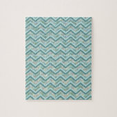 Mutter von Pearl Aquamarin ZigZag Puzzle (Vertikal)