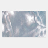 Mutter von Pearl-Blue Rechteckiger Aufkleber (Vorderseite)