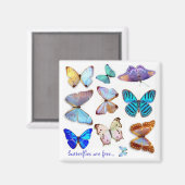 Mutter von Pearl Butterflies Magnet von S Ambrose (Vorderseite/Rückseite)