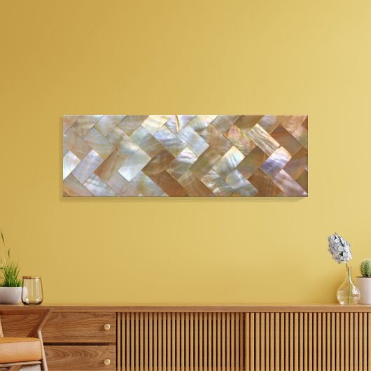 Mutter von Pearl Capiz Weave Leinwanddruck (Insitu (Wohnzimmer))