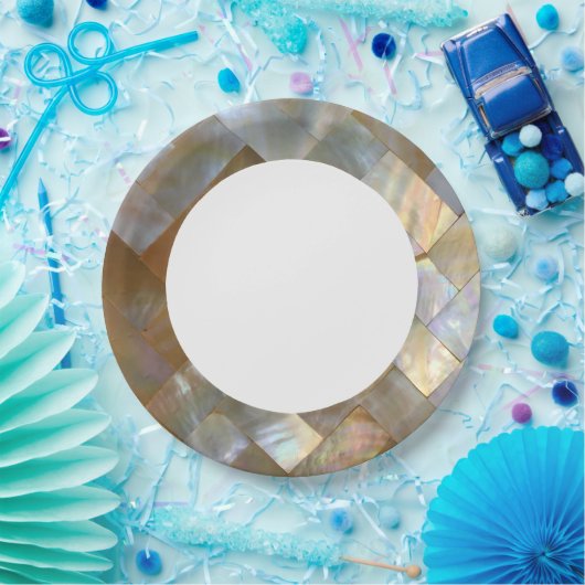 Mutter von Pearl Capiz Weave Pappteller (Party)