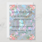 Mutter von Pearl Elegant Wedding Save the Date Einladung (Vorderseite)