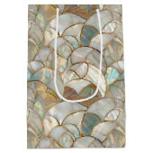 Mutter von Pearl Gold Accent Mosaic Style Mittlere Geschenktüte (Rückseite)