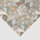 Mutter von Pearl Gold Accent Mosaic Style Seidenpapier (Detail)