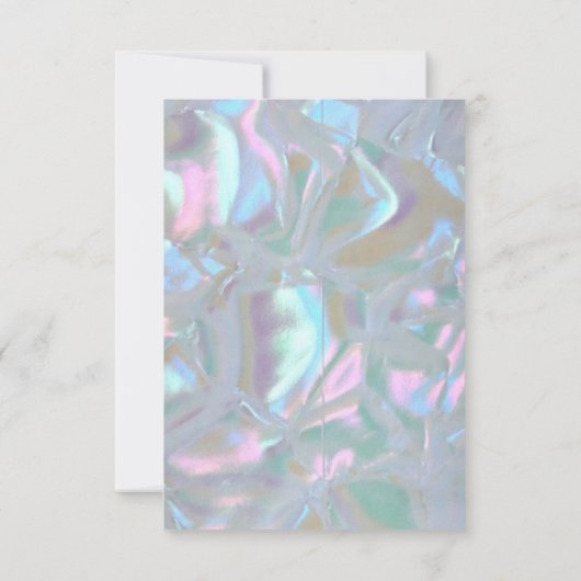 Mutter von Pearl Iridescent RSVP Cards Einladung (Rückseite)