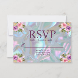 Mutter von Pearl Iridescent RSVP Cards Einladung