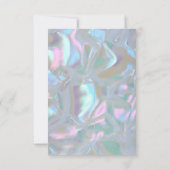 Mutter von Pearl Iridescent RSVP Cards Einladung (Rückseite)