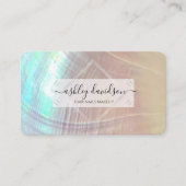 Mutter von Pearl Iridescent Seashell Business Card Visitenkarte (Vorderseite)