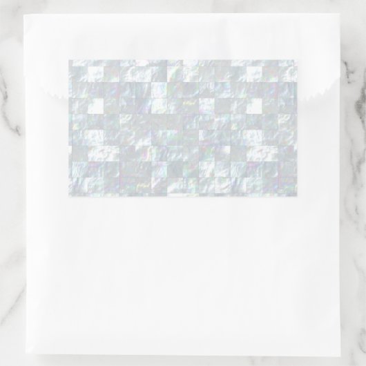 Mutter von Pearl Mosaic Rechteckiger Aufkleber (Tasche)