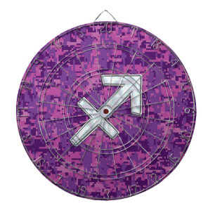 Mutter von Pearl Sagittarius Symbol Fuchsia Camouf Dartscheibe