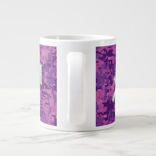 Mutter von Pearl Sagittarius Symbol Fuchsia Camouf Jumbo-Tasse (Rückseite)