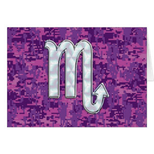 Mutter von Pearl Scorpio Zodiac Pink Digitale Camo