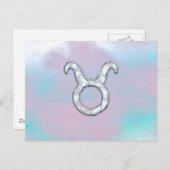 Mutter von Pearl Style Taurus Zodiac Horoskop Postkarte (Vorne/Hinten)