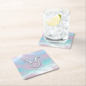 Mutter von Pearl Style Taurus Zodiac Horoskop Rechteckiger Pappuntersetzer (Vor Ort)