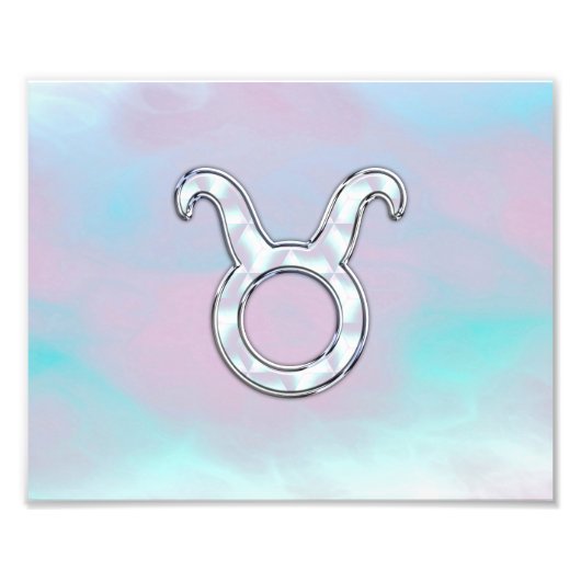 Mutter von Pearl Taurus Zodiac Astrologie Fotodruck (Vorne)