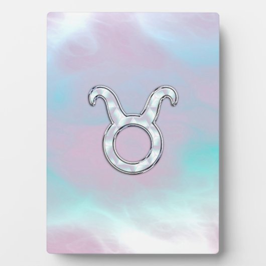 Mutter von Pearl Taurus Zodiac Astrologie Fotoplatte (Vorderseite)