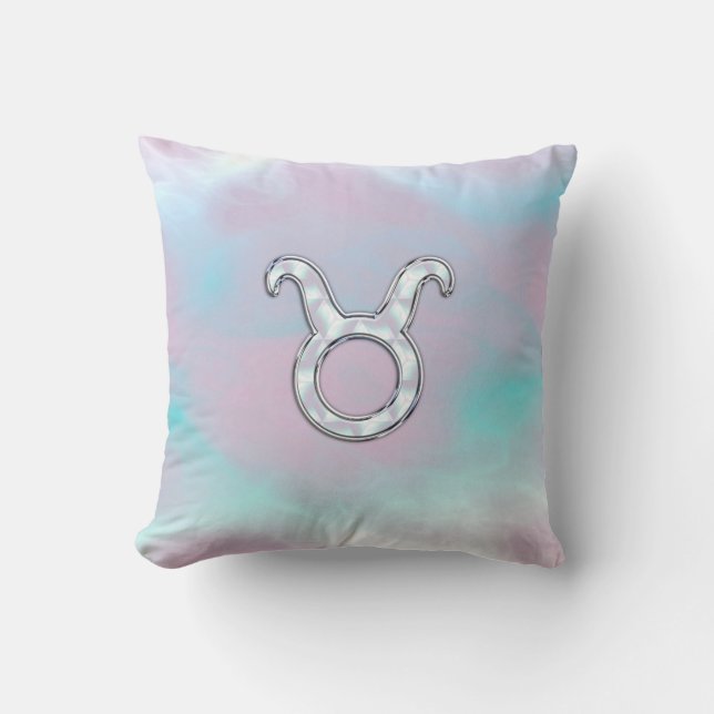 Mutter von Pearl Taurus Zodiac Astrologie Kissen (Vorderseite)