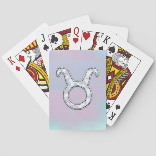 Mutter von Pearl Taurus Zodiac Astrologie Spielkarten (Rückseite)