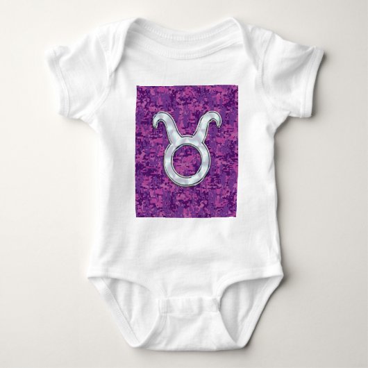 Mutter von Pearl Taurus Zodiac Sign auf der digita Baby Strampler (Vorderseite)