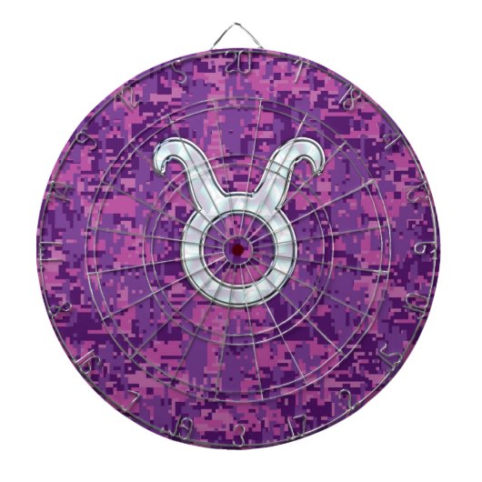 Mutter von Pearl Taurus Zodiac Sign auf der digita Dartscheibe (vorne)