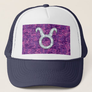 Mutter von Pearl Taurus Zodiac Sign auf der digita Truckerkappe