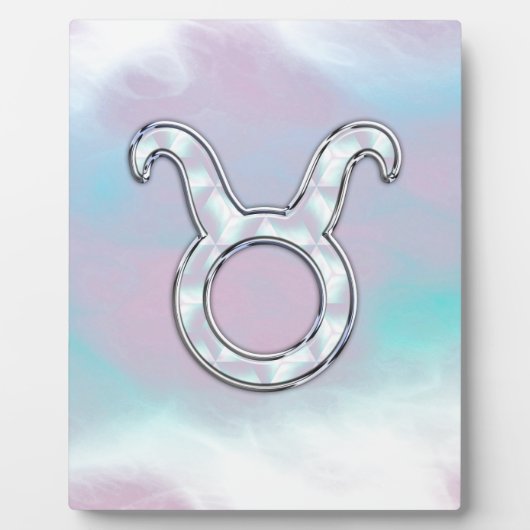 Mutter von Pearl Taurus Zodiac Symbol Fotoplatte (Vorderseite)