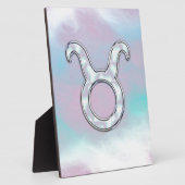 Mutter von Pearl Taurus Zodiac Symbol Fotoplatte (Seite)