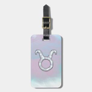 Mutter von Pearl Taurus Zodiac Symbol Gepäckanhänger