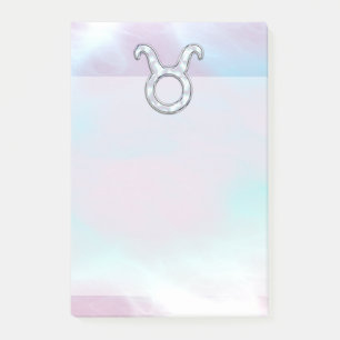 Mutter von Pearl Taurus Zodiac Symbol Post-it Klebezettel