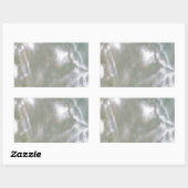 Mutter von Pearl White Rechteckiger Aufkleber (Blatt)