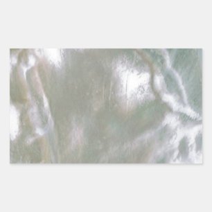 Mutter von Pearl White Rechteckiger Aufkleber