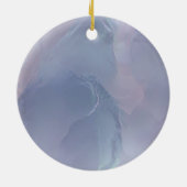 Mutter von Perl Effect Round Keramik Ornamente (Hinten)
