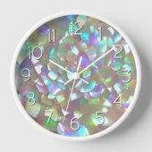 Mutter von Perle mit großen Zahlen große Ticks Uhr (Vorderseite)