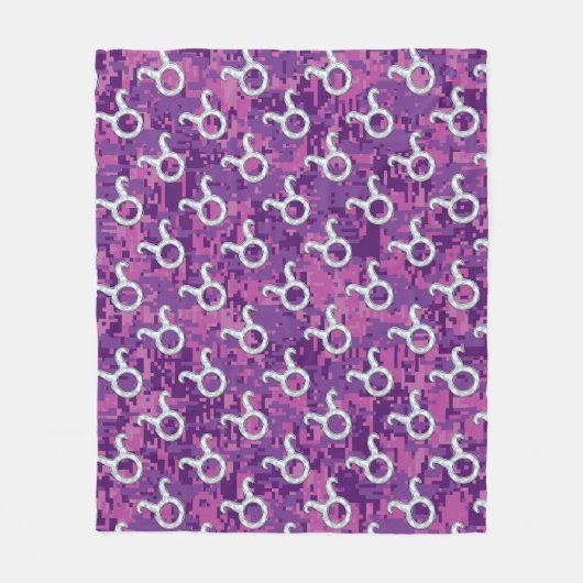 Mutter von Perle wie Taurus Symbol auf der digital Fleecedecke (Vorderseite)