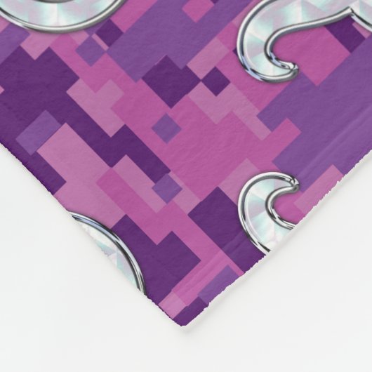 Mutter von Perle wie Taurus Symbol auf der digital Fleecedecke (Ecke)