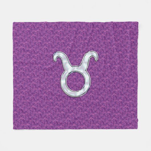 Mutter von Perle wie Taurus Symbol auf der digital Fleecedecke (Vorderseite (Horizontal))