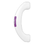 Mutter von Perle wie Taurus Symbol auf der digital Keramik Schrankknauf (Seitenansicht)