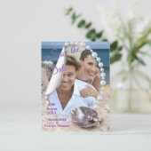 Mutter von Perlen Merged wie Liquid Wirbel Ankündigungspostkarte (Stehend Vorderseite)