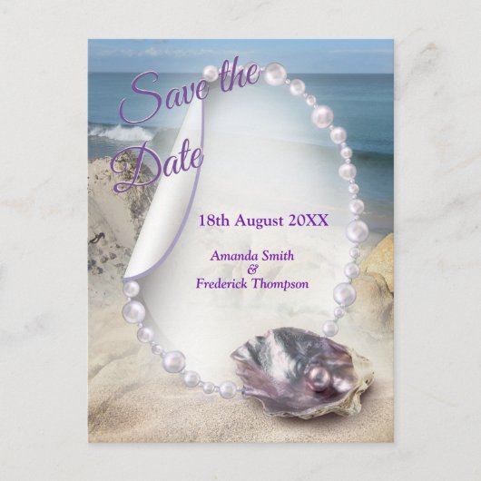 Mutter von Perlen Merged wie Liquid Wirbel Ankündigungspostkarte (Vorderseite)