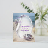 Mutter von Perlen Merged wie Liquid Wirbel Ankündigungspostkarte (Stehend Vorderseite)