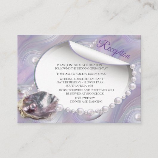 Mutter von Perlen Merged wie Liquid Wirbel Begleitkarte (Vorderseite)